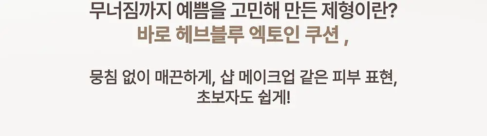 [아이돌쿠션] 헤브블루 메이크업 프로 엑토인 트리 세미매트 핏 쿠션 4종 택 1 (기획/단품) 상세페이지 29